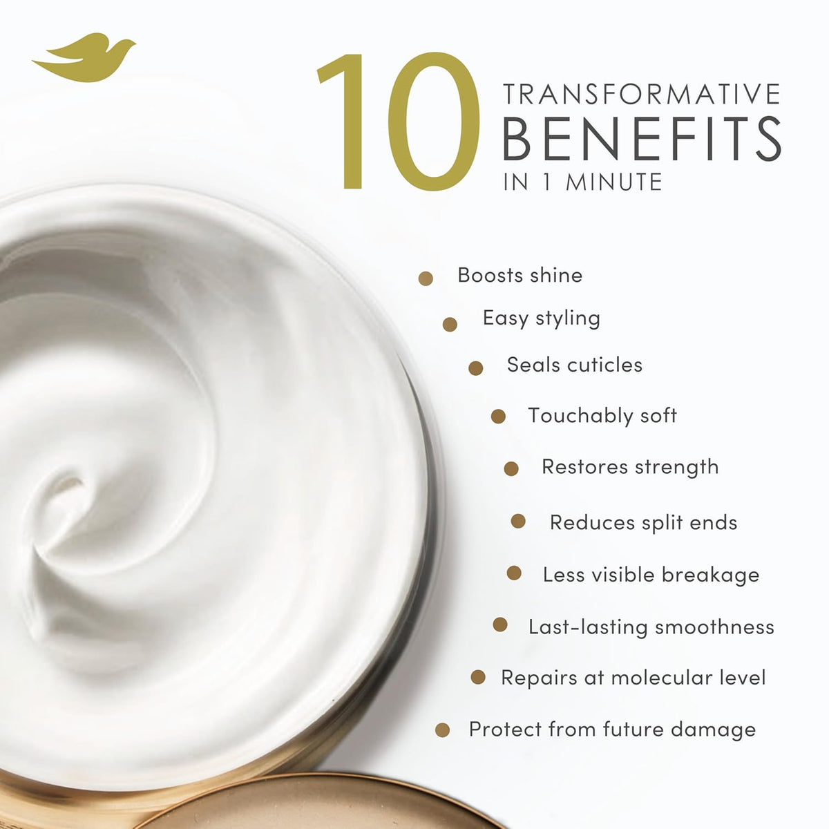 Dove Hair Intensive Repair 10in1 Serum Mask for Damaged Hair with Bio-Protein Care Technology and Amino Serum 9.2 fl oz-Dove Hair Intensive Repair 10in1 Serum Mask for Damaged Hair with Bio-Protein Care Technology and Amino Serum 9.2 fl oz