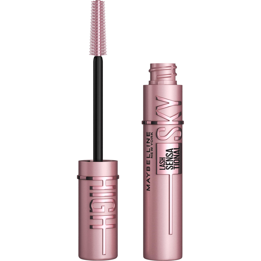 Maybelline Lash Sensational Sky High Washable Mascara Makeup, Volumizing, Lengthening, Defining, Curling, Multiplying, Buildable Formula, Blackest Black, 1 Count-Maybelline Lash Sensational Sky High Washable Mascara Makeup, Volumizing, Lengthening, Defining, Curling, Multiplying, Buildable Formula, Blackest Black, 1 Count