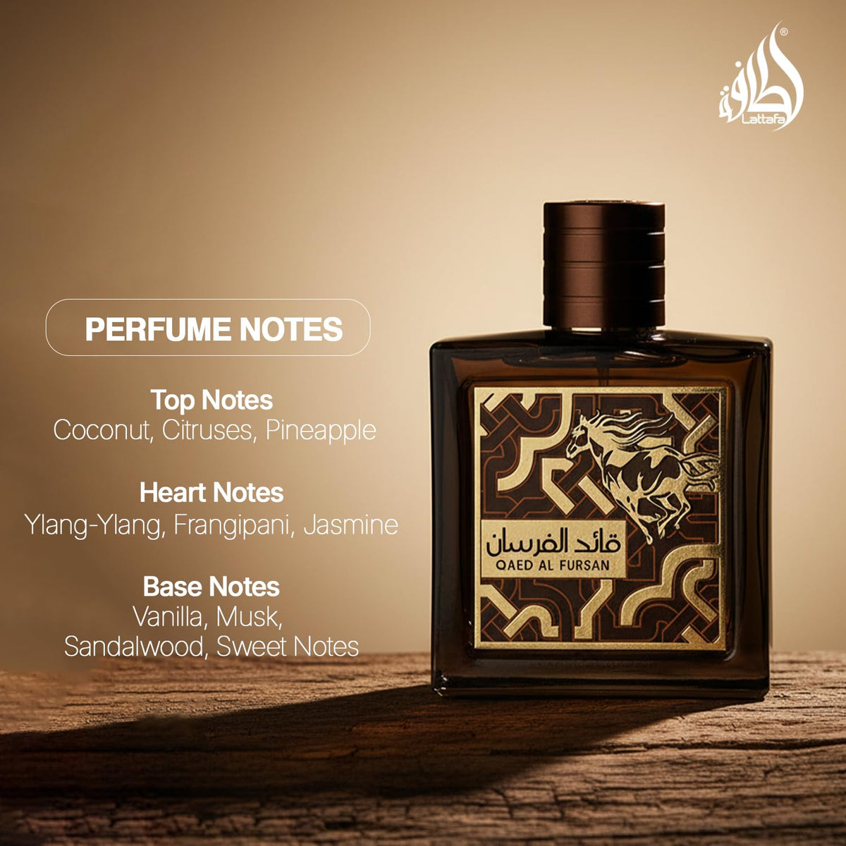 Lattafa Qaed Al Fursan - Oriental, Fruity, Fresh, Amber Wood - Eau de Parfum Long-Lasting Fragrance for Unisex, 3.40 Ounce / 100 ml-Lattafa Qaed Al Fursan - Oriental, Fruity, Fresh, Amber Wood - Eau de Parfum Long-Lasting Fragrance for Unisex, 3.40 Ounce / 100 ml