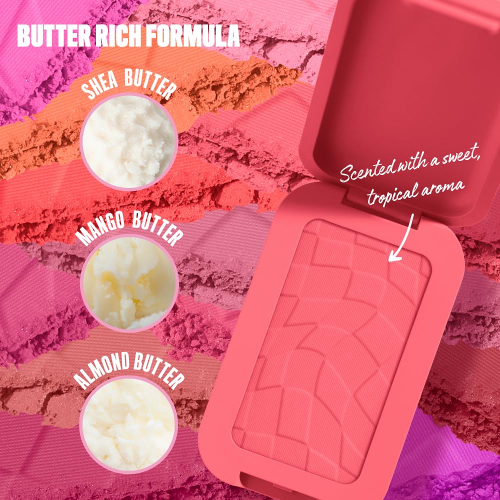 NYX PROFESSIONAL MAKEUP Buttermelt Powder Blush, Fade and Transfer-Resistant Blush, Up to 12HR Make Up Wear, Vegan Formula - For The Butta-NYX PROFESSIONAL MAKEUP Buttermelt Powder Blush, Fade and Transfer-Resistant Blush, Up to 12HR Make Up Wear, Vegan Formula - For The Butta