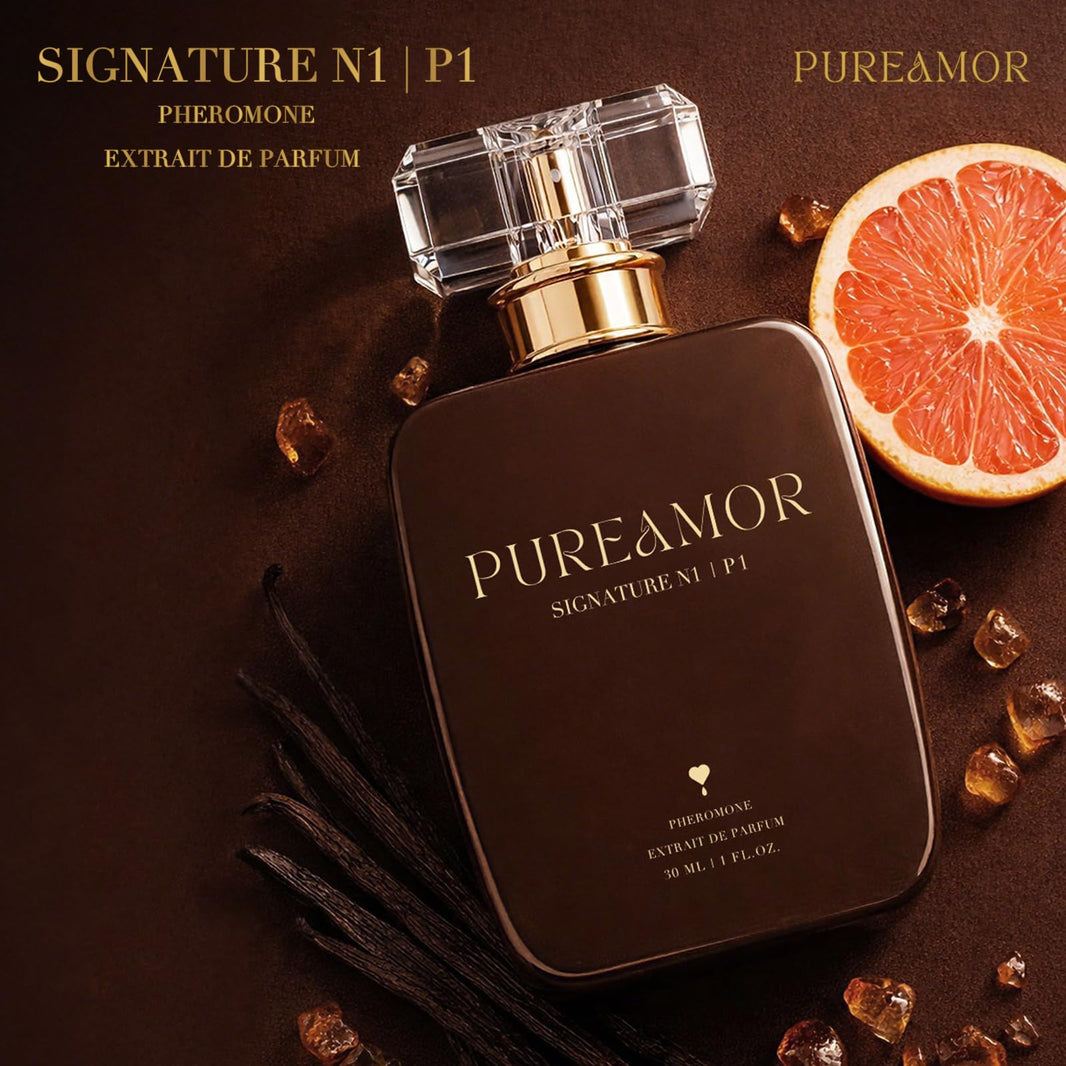 PUREAMOR Pheromone Perfume for Women, Moonlight Mellow Extrait de Parfum - Long Lasting Sweet Floral Gourmand Scent, 30% High Concentration, Full Size Fragrance Spray, 1.0 oz / 30 ml-PUREAMOR Pheromone Perfume for Women, Moonlight Mellow Extrait de Parfum - Long Lasting Sweet Floral Gourmand Scent, 30% High Concentration, Full Size Fragrance Spray, 1.0 oz / 30 ml