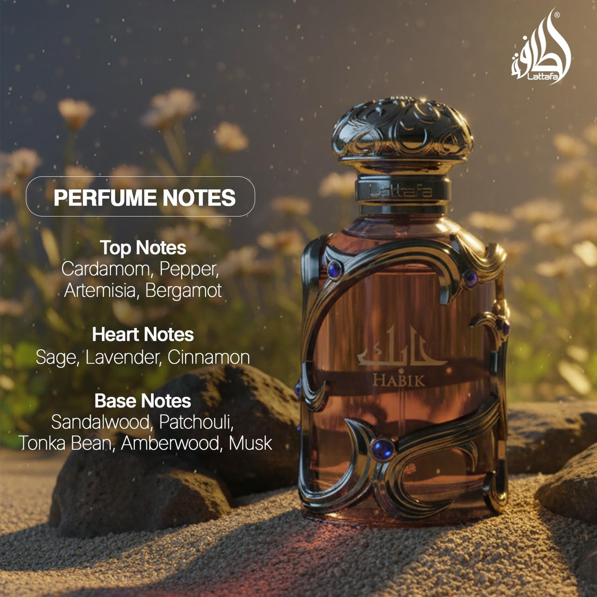 Lattafa Habik – Floral, Fruity, Fresh, Musky – Eau de Parfum Spray Long-Lasting Fragrance for Women, 3.4 Ounce / 100 ml-Lattafa Habik – Floral, Fruity, Fresh, Musky – Eau de Parfum Spray Long-Lasting Fragrance for Women, 3.4 Ounce / 100 ml