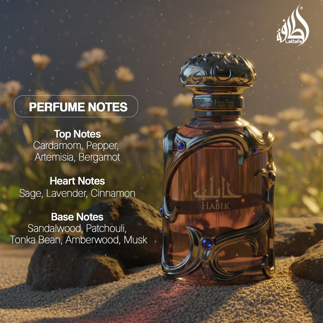 Lattafa Habik – Floral, Fruity, Fresh, Musky – Eau de Parfum Spray Long-Lasting Fragrance for Women, 3.4 Ounce / 100 ml-Lattafa Habik – Floral, Fruity, Fresh, Musky – Eau de Parfum Spray Long-Lasting Fragrance for Women, 3.4 Ounce / 100 ml