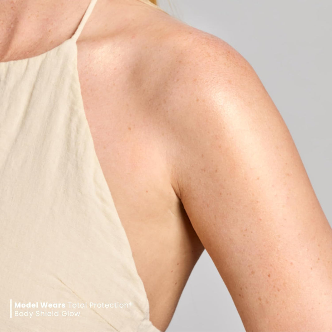 Total Protection® Body Shield Glow SPF 50, Lightweight Pearlescent Zinc Oxide Formula, Environmental Defense Against Blue Light & Pollution, For All Skin Types, 3 fl. oz-Total Protection® Body Shield Glow SPF 50, Lightweight Pearlescent Zinc Oxide Formula, Environmental Defense Against Blue Light & Pollution, For All Skin Types, 3 fl. oz