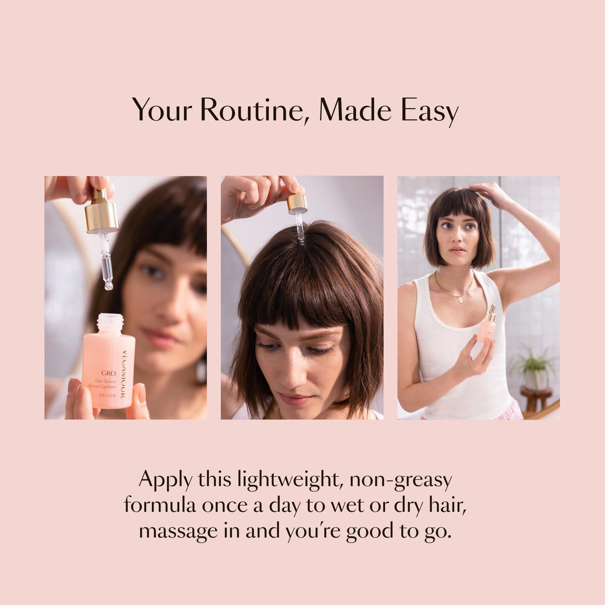 VEGAMOUR GRO Hair Serum for Hair Thinning & Shedding, Thicker Fuller Looking Hair In As Soon As 90 Days, Non Oily, Bergamot Scent, Vegan & Cruelty Free-VEGAMOUR GRO Hair Serum for Hair Thinning & Shedding, Thicker Fuller Looking Hair In As Soon As 90 Days, Non Oily, Bergamot Scent, Vegan & Cruelty Free