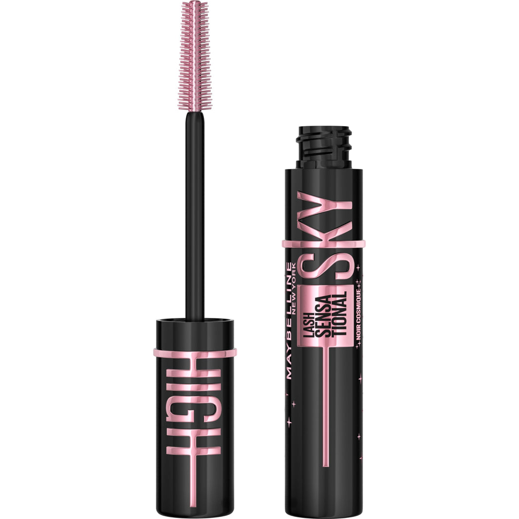 Maybelline Lash Sensational Sky High Washable Mascara Makeup, Volumizing, Lengthening, Defining, Curling, Multiplying, Buildable Formula, Blackest Black, 1 Count-Maybelline Lash Sensational Sky High Washable Mascara Makeup, Volumizing, Lengthening, Defining, Curling, Multiplying, Buildable Formula, Blackest Black, 1 Count