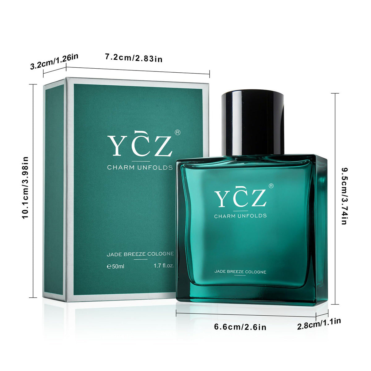 Ycz Midnight Marine Eau de Parfum for Men, 1.7 Fl Oz (50 mL), Long-Lasting Cologne, Fresh Marine & Woody Fragrance with Grapefruit, Ginger and Cedar Notes for Daily Wear, Date Night and Gifts-Ycz Midnight Marine Eau de Parfum for Men, 1.7 Fl Oz (50 mL), Long-Lasting Cologne, Fresh Marine & Woody Fragrance with Grapefruit, Ginger and Cedar Notes for Daily Wear, Date Night and Gifts