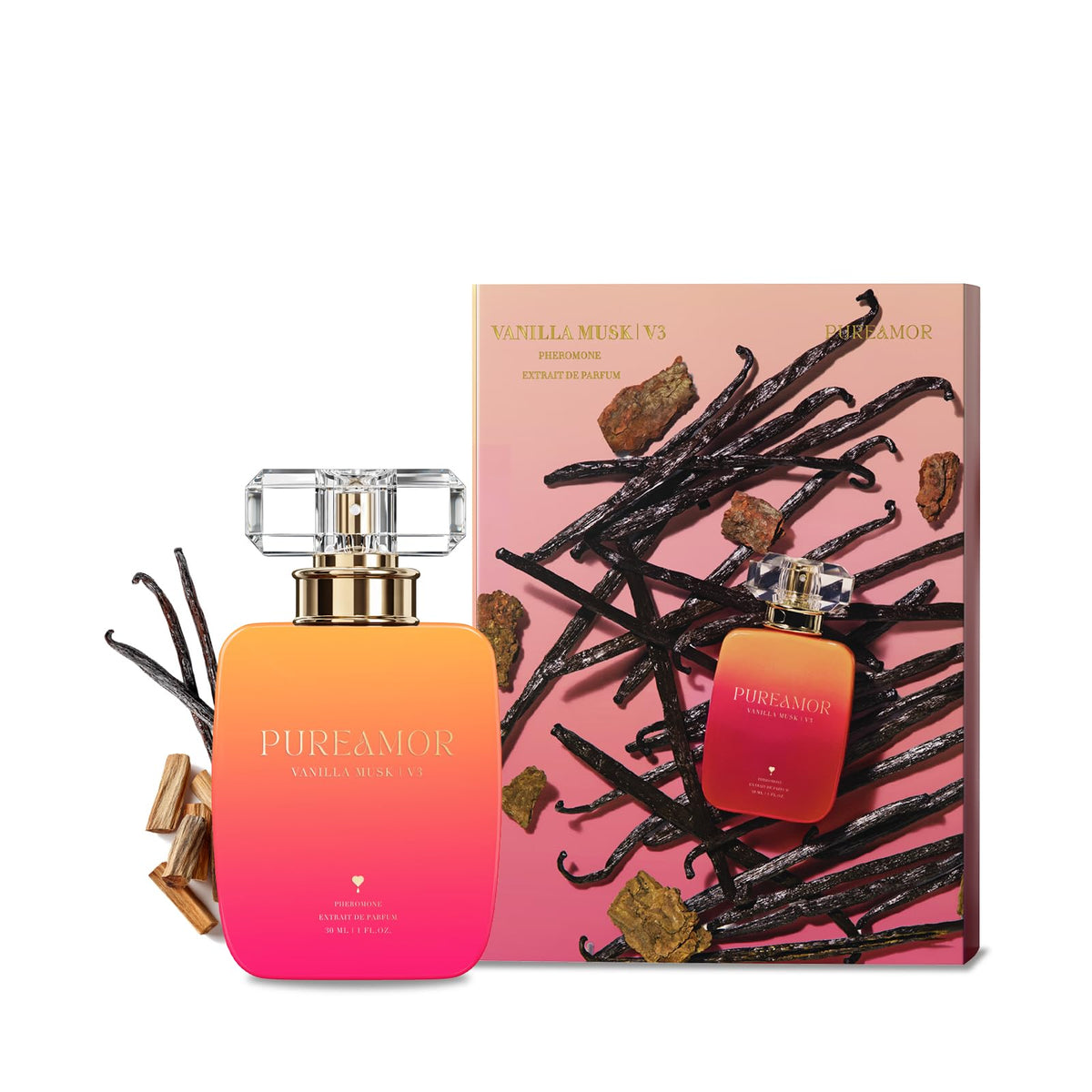 PUREAMOR Pheromone Perfume for Women, Moonlight Mellow Extrait de Parfum - Long Lasting Sweet Floral Gourmand Scent, 30% High Concentration, Full Size Fragrance Spray, 1.0 oz / 30 ml-PUREAMOR Pheromone Perfume for Women, Moonlight Mellow Extrait de Parfum - Long Lasting Sweet Floral Gourmand Scent, 30% High Concentration, Full Size Fragrance Spray, 1.0 oz / 30 ml