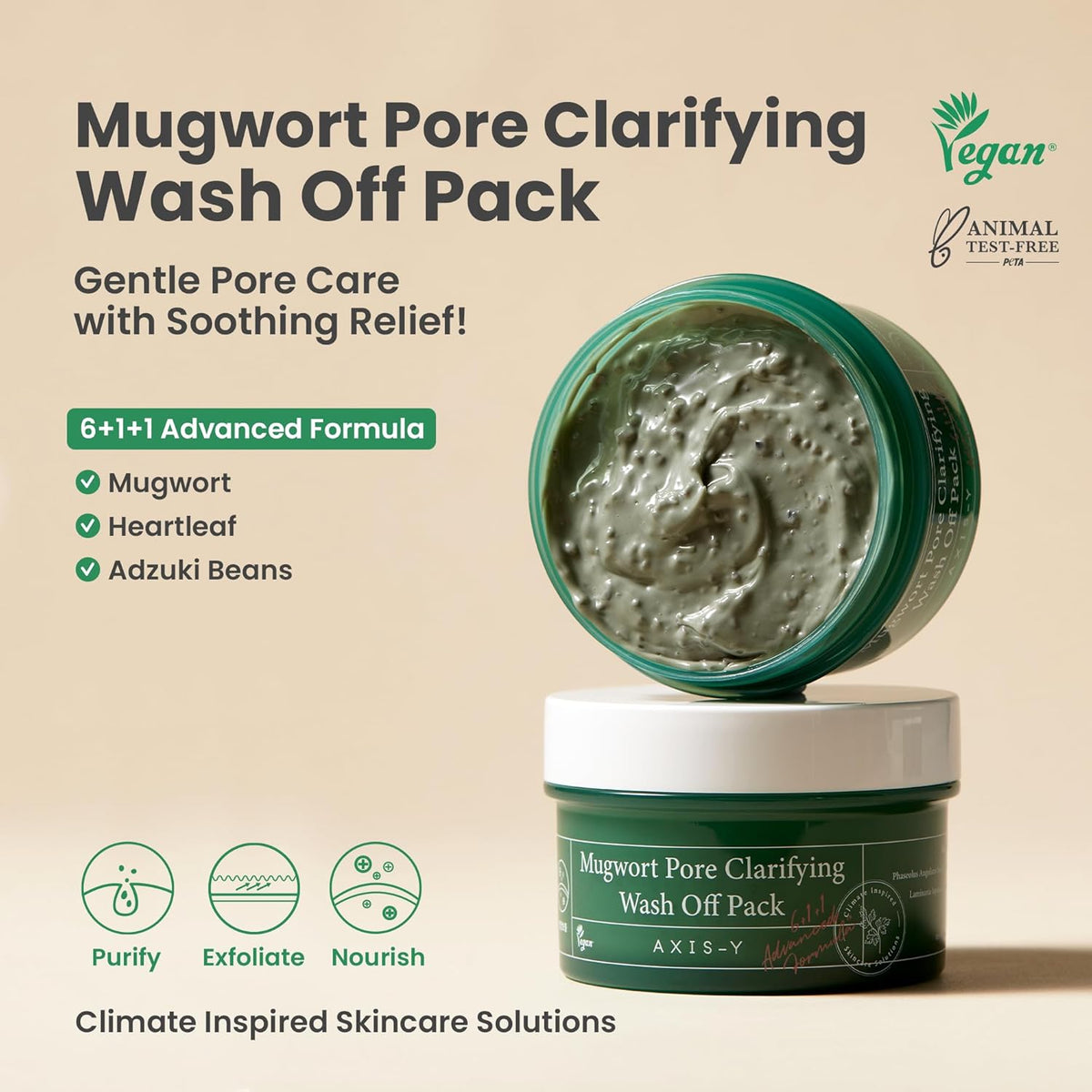 AXIS-Y Mugwort Pore Clarifying Wash Off Pack-AXIS-Y Mugwort Pore Clarifying Wash Off Pack