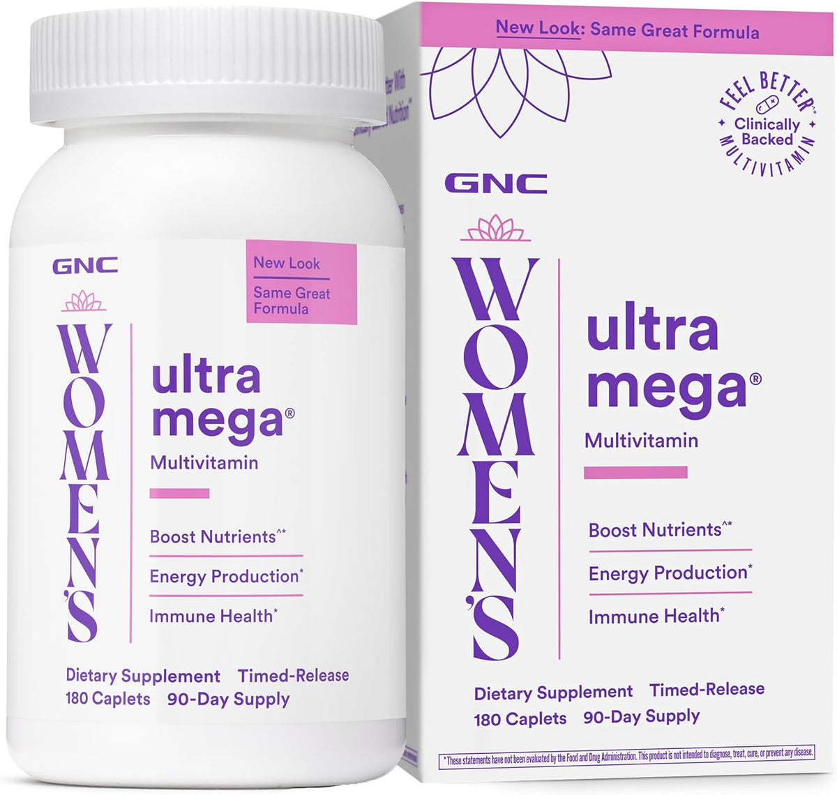 GNC Women's Ultra Mega Multivitamin Caplets, 180 Count (Best By 11/2026)-GNC Women's Ultra Mega Multivitamin Caplets, 180 Count (Best By 11/2026)