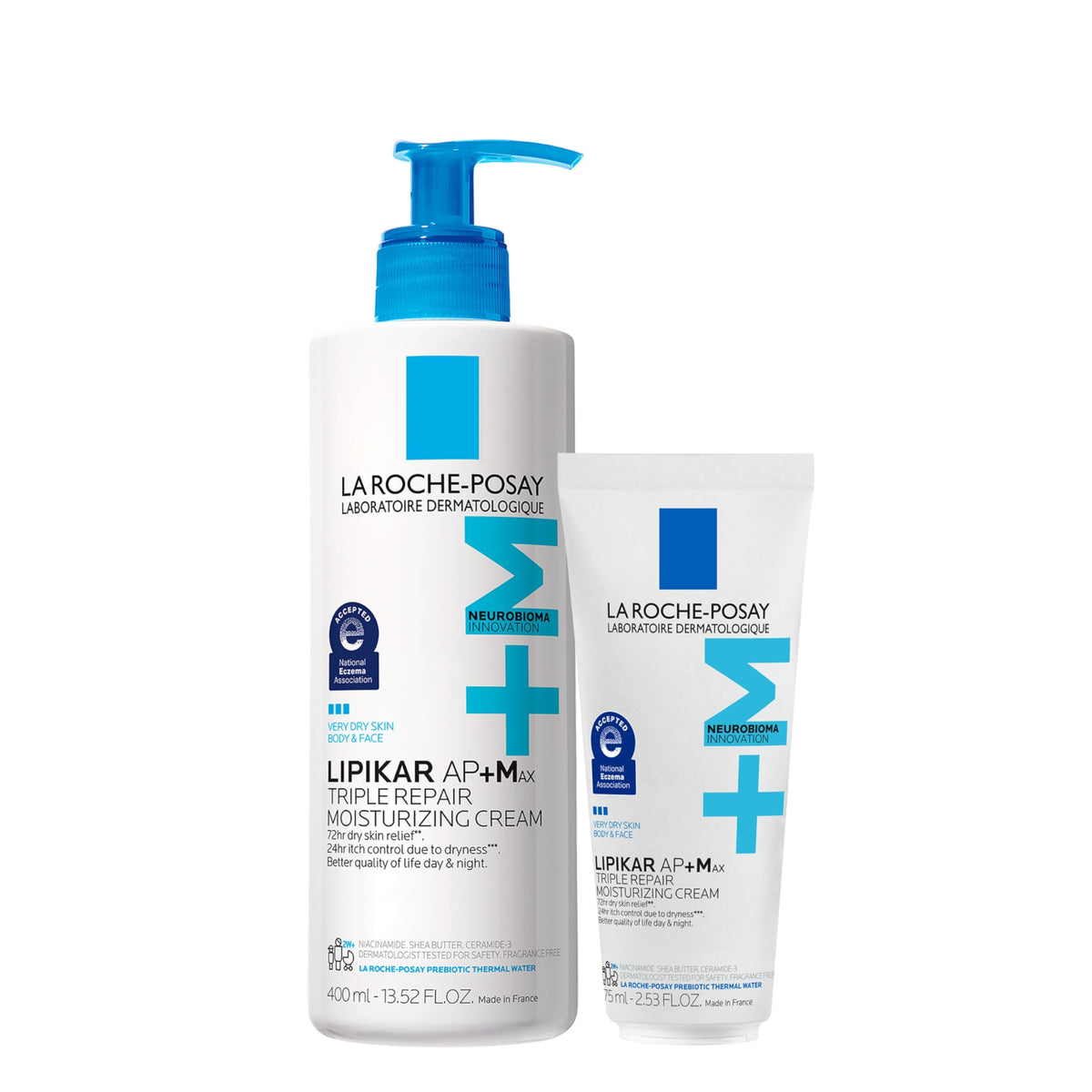 La Roche-Posay Lipikar AP+MAX Triple Repair Moisturizing Body Cream | Face & Body Lotion for Dry Skin with Shea Butter & Niacinamide | Gentle Moisturizer for Very Dry, Rough & Sensitive Skin-La Roche-Posay Lipikar AP+MAX Triple Repair Moisturizing Body Cream | Face & Body Lotion for Dry Skin with Shea Butter & Niacinamide | Gentle Moisturizer for Very Dry, Rough & Sensitive Skin