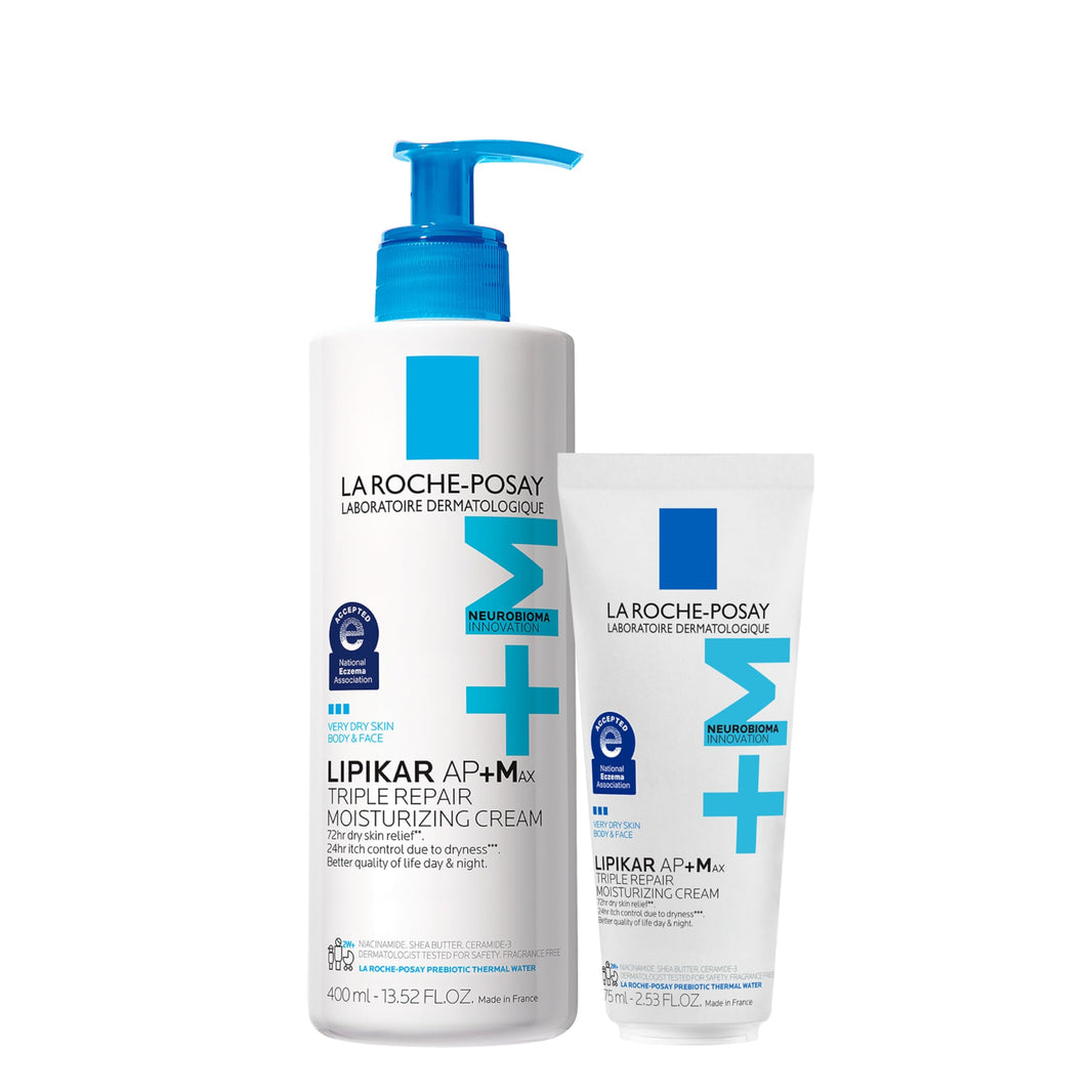 La Roche-Posay Lipikar AP+MAX Triple Repair Moisturizing Body Cream | Face & Body Lotion for Dry Skin with Shea Butter & Niacinamide | Gentle Moisturizer for Very Dry, Rough & Sensitive Skin-La Roche-Posay Lipikar AP+MAX Triple Repair Moisturizing Body Cream | Face & Body Lotion for Dry Skin with Shea Butter & Niacinamide | Gentle Moisturizer for Very Dry, Rough & Sensitive Skin