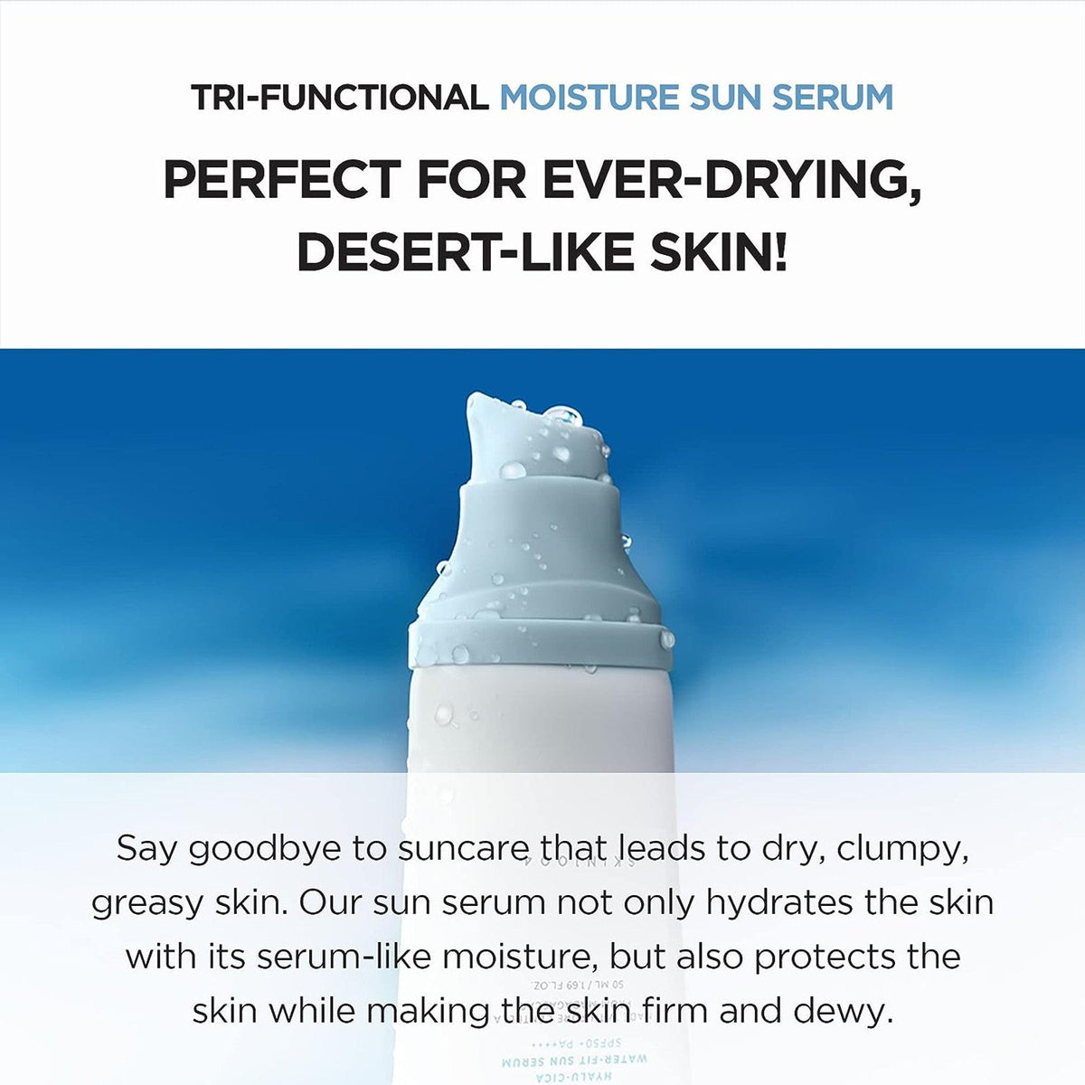 SKIN1004 Madagascar Centella Hyalu-Cica Water-Fit Sun Serum SPF50+ PA++++-SKIN1004 Madagascar Centella Hyalu-Cica Water-Fit Sun Serum SPF50+ PA++++
