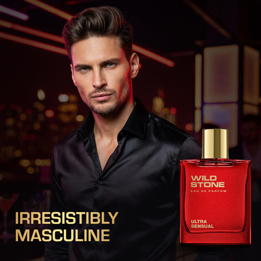 Wild Stone Ultra Sensual Eau De Parfum | 3.38oz,100 ml | Luxury EDP Perfume for Men | Intense Long Lasting Premium Fragrance| 100% Liquid Scent-Wild Stone Ultra Sensual Eau De Parfum | 3.38oz,100 ml | Luxury EDP Perfume for Men | Intense Long Lasting Premium Fragrance| 100% Liquid Scent
