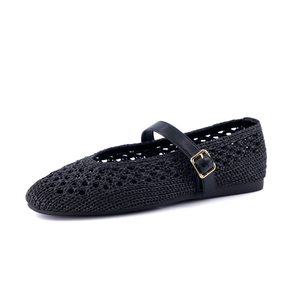 CUSHIONAIRE Graff Mary Jane Shoes for Women, Woven Ballet Flats with Adjustable Buckle Strap, Lightweight Slip On Shoes-CUSHIONAIRE Graff Mary Jane Shoes for Women, Woven Ballet Flats with Adjustable Buckle Strap, Lightweight Slip On Shoes