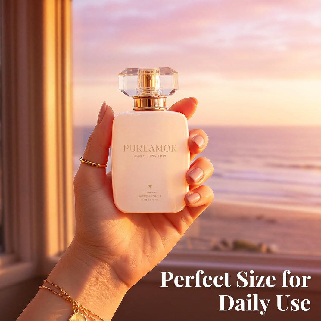 PUREAMOR Pheromone Perfume for Women, Moonlight Mellow Extrait de Parfum - Long Lasting Sweet Floral Gourmand Scent, 30% High Concentration, Full Size Fragrance Spray, 1.0 oz / 30 ml-PUREAMOR Pheromone Perfume for Women, Moonlight Mellow Extrait de Parfum - Long Lasting Sweet Floral Gourmand Scent, 30% High Concentration, Full Size Fragrance Spray, 1.0 oz / 30 ml