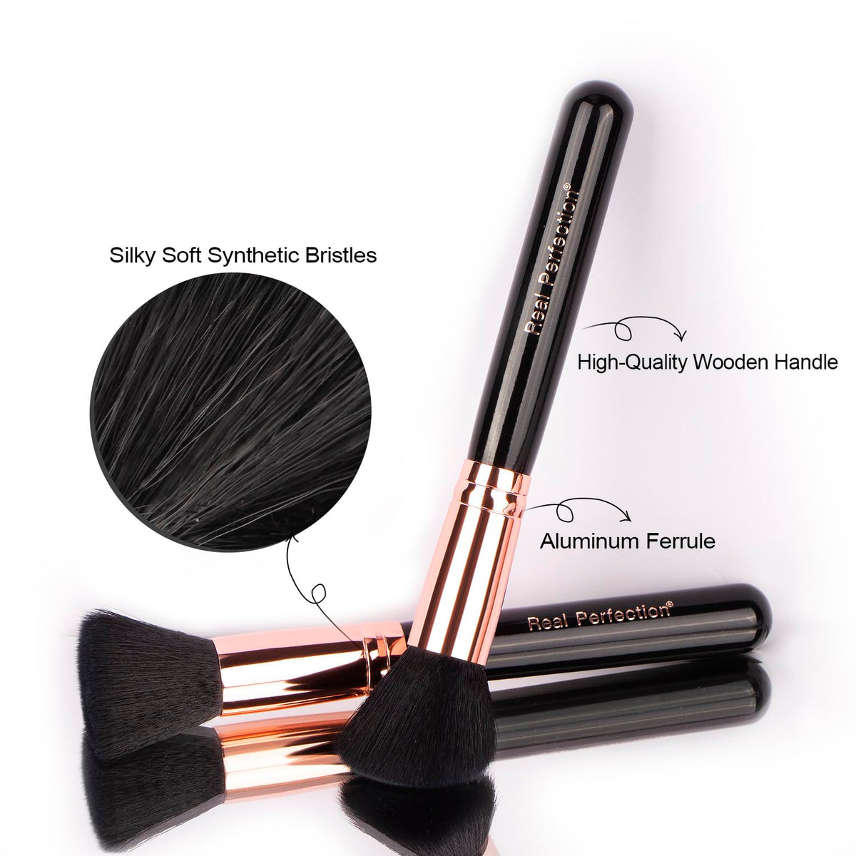 Real Perfection Makeup Brush Set 16 Pcs with 1 Eyebrow Razor Premium Synthetic Foundation Powder Concealers Eyeshadow Blush Makeup Brushes Make up Brushes Kit (Pink)-Real Perfection Makeup Brush Set 16 Pcs with 1 Eyebrow Razor Premium Synthetic Foundation Powder Concealers Eyeshadow Blush Makeup Brushes Make up Brushes Kit (Pink)