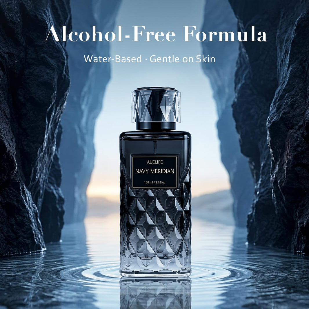 Auelife Cologne for Men, Alcohol-Free Long Lasting Perfume Fragrance, Fresh Lemon Citrus & Marine Scent with Cedar, Patchouli & Musk, 100ml / 3.4 Fl Oz, Daily Wear, Father’s Day Gift (NAVY MERIDIAN)-Auelife Cologne for Men, Alcohol-Free Long Lasting Perfume Fragrance, Fresh Lemon Citrus & Marine Scent with Cedar, Patchouli & Musk, 100ml / 3.4 Fl Oz, Daily Wear, Father’s Day Gift (NAVY MERIDIAN)