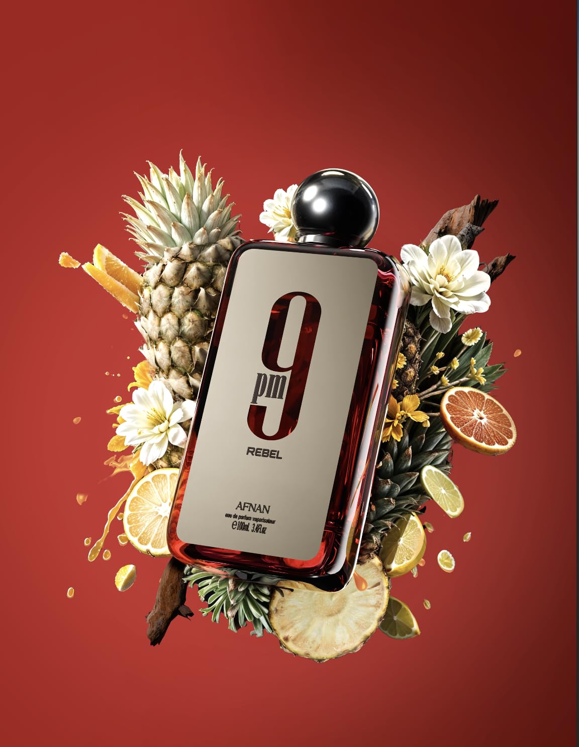 Afnan 9 PM For Men Eau De Parfum, 3.4 Fl. Oz-Afnan 9 PM For Men Eau De Parfum, 3.4 Fl. Oz