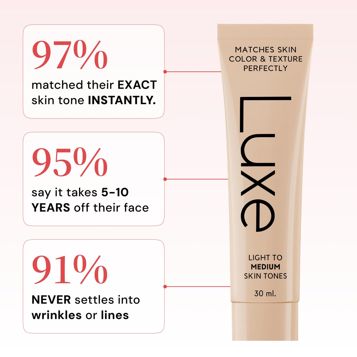 Luxe Color Changing Foundation – Medium-Luxe Color Changing Foundation – Medium