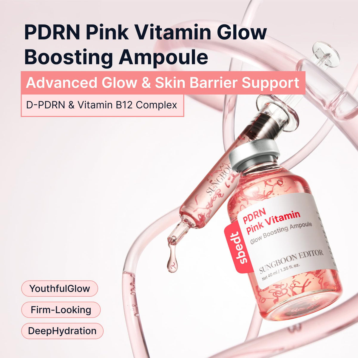 Sungboon Editor PDRN Pink Vitamin Glow Boosting Ampoule-Sungboon Editor PDRN Pink Vitamin Glow Boosting Ampoule