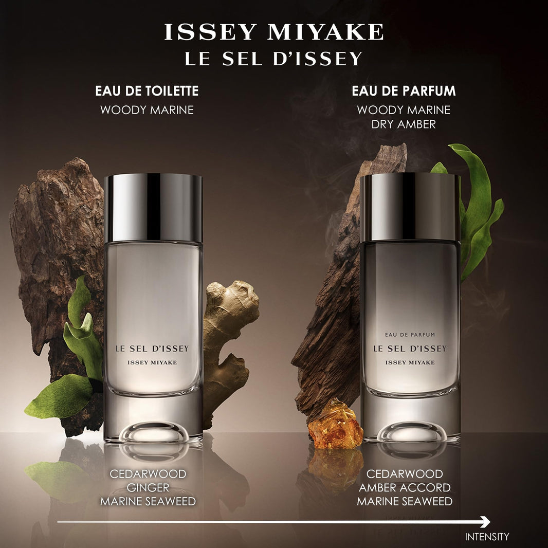 Issey Miyake Le Sel d'Issey Eau de Toilette - Fresh Woody Marine Fragrance for Men - With Salt Accord, Marine Seaweed, Ginger & Cedarwood - Refillable-Issey Miyake Le Sel d'Issey Eau de Toilette - Fresh Woody Marine Fragrance for Men - With Salt Accord, Marine Seaweed, Ginger & Cedarwood - Refillable