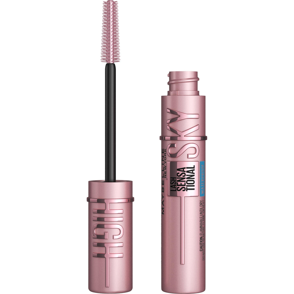 Maybelline Lash Sensational Sky High Washable Mascara Makeup, Volumizing, Lengthening, Defining, Curling, Multiplying, Buildable Formula, Blackest Black, 1 Count-Maybelline Lash Sensational Sky High Washable Mascara Makeup, Volumizing, Lengthening, Defining, Curling, Multiplying, Buildable Formula, Blackest Black, 1 Count