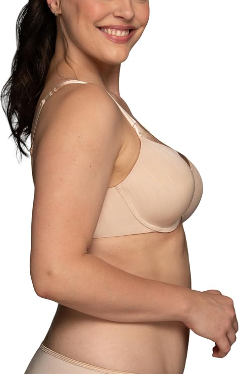 Vanity Fair Women's Illumination Full Figure Zoned-In Support Bra 76338, Rose Beige, 44C (Clearance)-Vanity Fair Women's Illumination Full Figure Zoned-In Support Bra 76338, Rose Beige, 44C (Clearance)