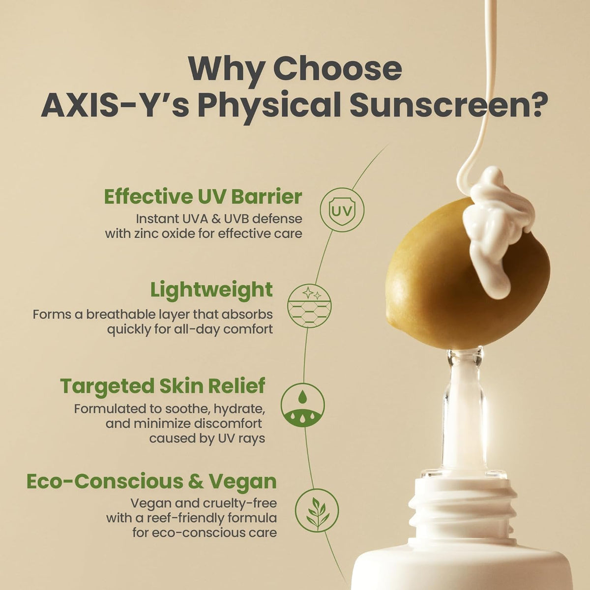 AXIS-Y Complete No-Stress Physical Sunscreen SPF50+ PA++++-AXIS-Y Complete No-Stress Physical Sunscreen SPF50+ PA++++