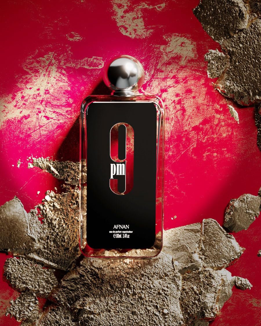 Afnan 9 PM For Men Eau De Parfum, 3.4 Fl. Oz-Afnan 9 PM For Men Eau De Parfum, 3.4 Fl. Oz