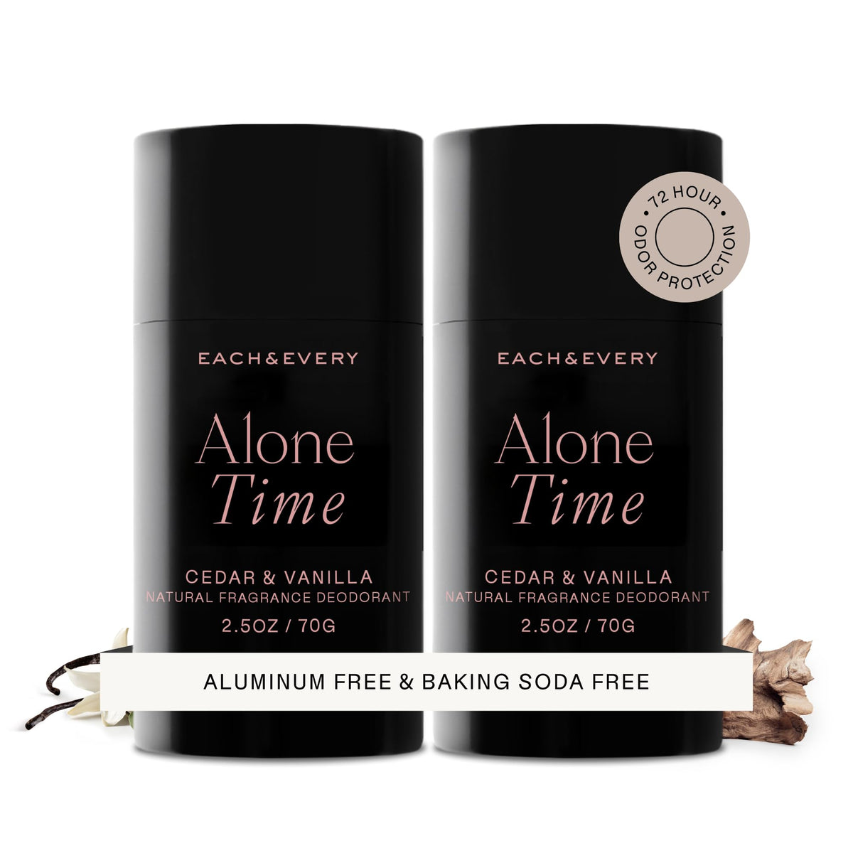 Each & Every Aluminum Free Deodorant for Women & Men – Natural Fragrance 72-Hr Odor Protection, Non-Toxic Deodorant for Sensitive Skin, EWG Verified, Baking Soda Free - Cedar & Vanilla 2 Pack, 2.5oz-Each & Every Aluminum Free Deodorant for Women & Men – Natural Fragrance 72-Hr Odor Protection, Non-Toxic Deodorant for Sensitive Skin, EWG Verified, Baking Soda Free - Cedar & Vanilla 2 Pack, 2.5oz