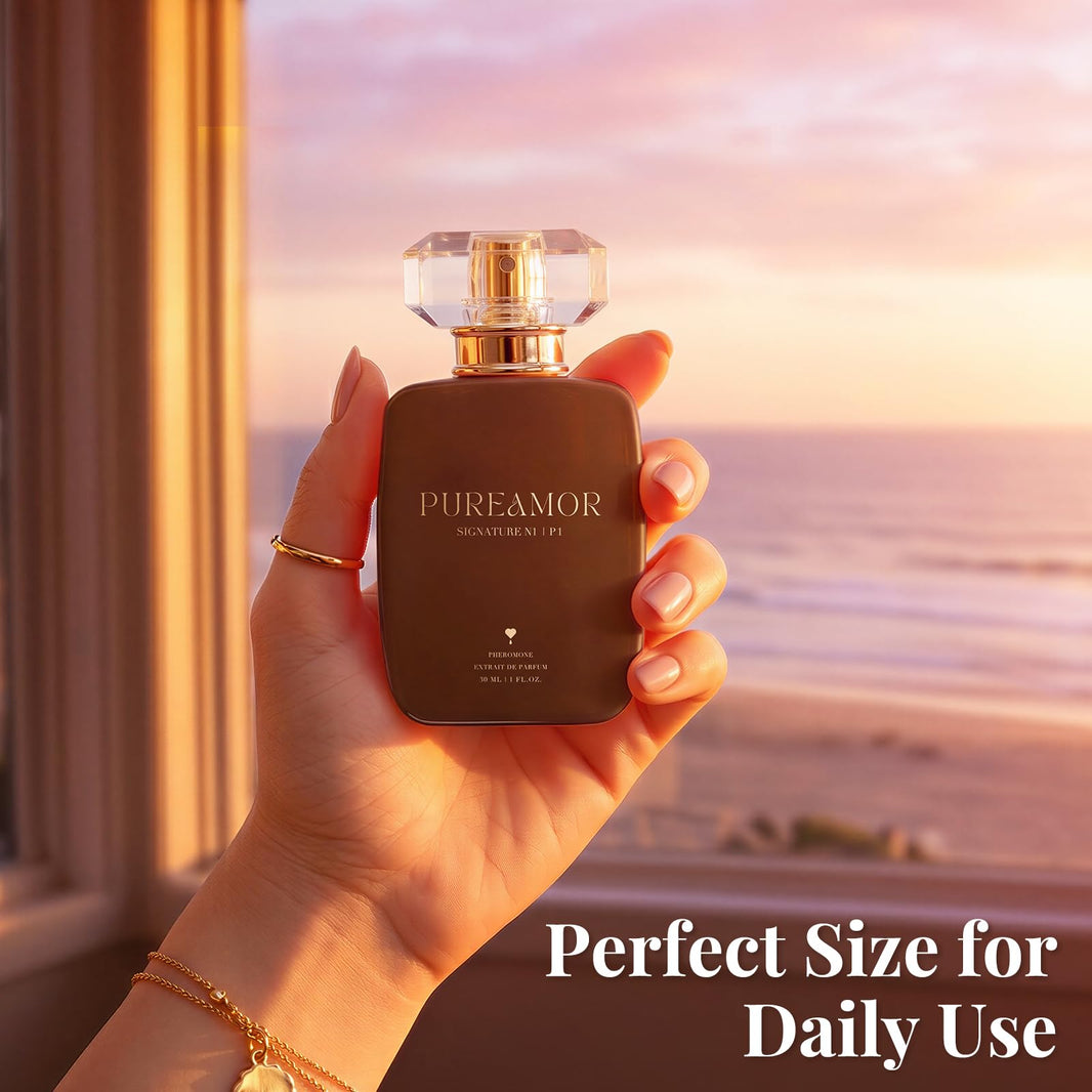 PUREAMOR Pheromone Perfume for Women, Moonlight Mellow Extrait de Parfum - Long Lasting Sweet Floral Gourmand Scent, 30% High Concentration, Full Size Fragrance Spray, 1.0 oz / 30 ml-PUREAMOR Pheromone Perfume for Women, Moonlight Mellow Extrait de Parfum - Long Lasting Sweet Floral Gourmand Scent, 30% High Concentration, Full Size Fragrance Spray, 1.0 oz / 30 ml