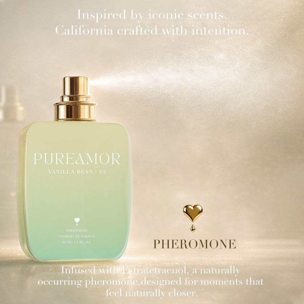 PUREAMOR Pheromone Perfume for Women, Moonlight Mellow Extrait de Parfum - Long Lasting Sweet Floral Gourmand Scent, 30% High Concentration, Full Size Fragrance Spray, 1.0 oz / 30 ml-PUREAMOR Pheromone Perfume for Women, Moonlight Mellow Extrait de Parfum - Long Lasting Sweet Floral Gourmand Scent, 30% High Concentration, Full Size Fragrance Spray, 1.0 oz / 30 ml