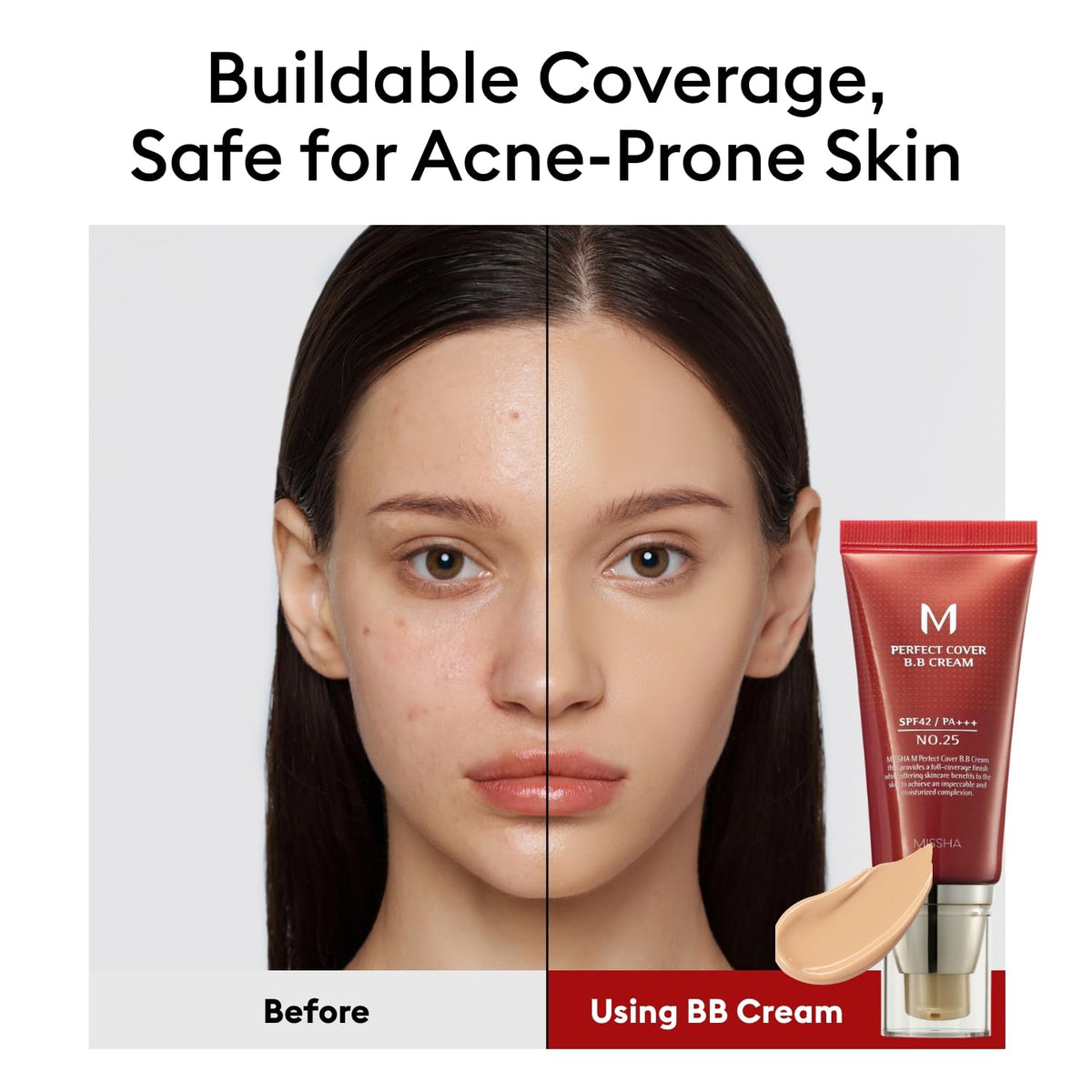 MISSHA M Perfect Cover BB Cream No.23 Natural Beige -Light/Medium with Cool/Neutral Undertone SPF 42 PA +++ 1.69 Fl Oz - Tinted Moisturizer for face with SPF-MISSHA M Perfect Cover BB Cream No.23 Natural Beige -Light/Medium with Cool/Neutral Undertone SPF 42 PA +++ 1.69 Fl Oz - Tinted Moisturizer for face with SPF