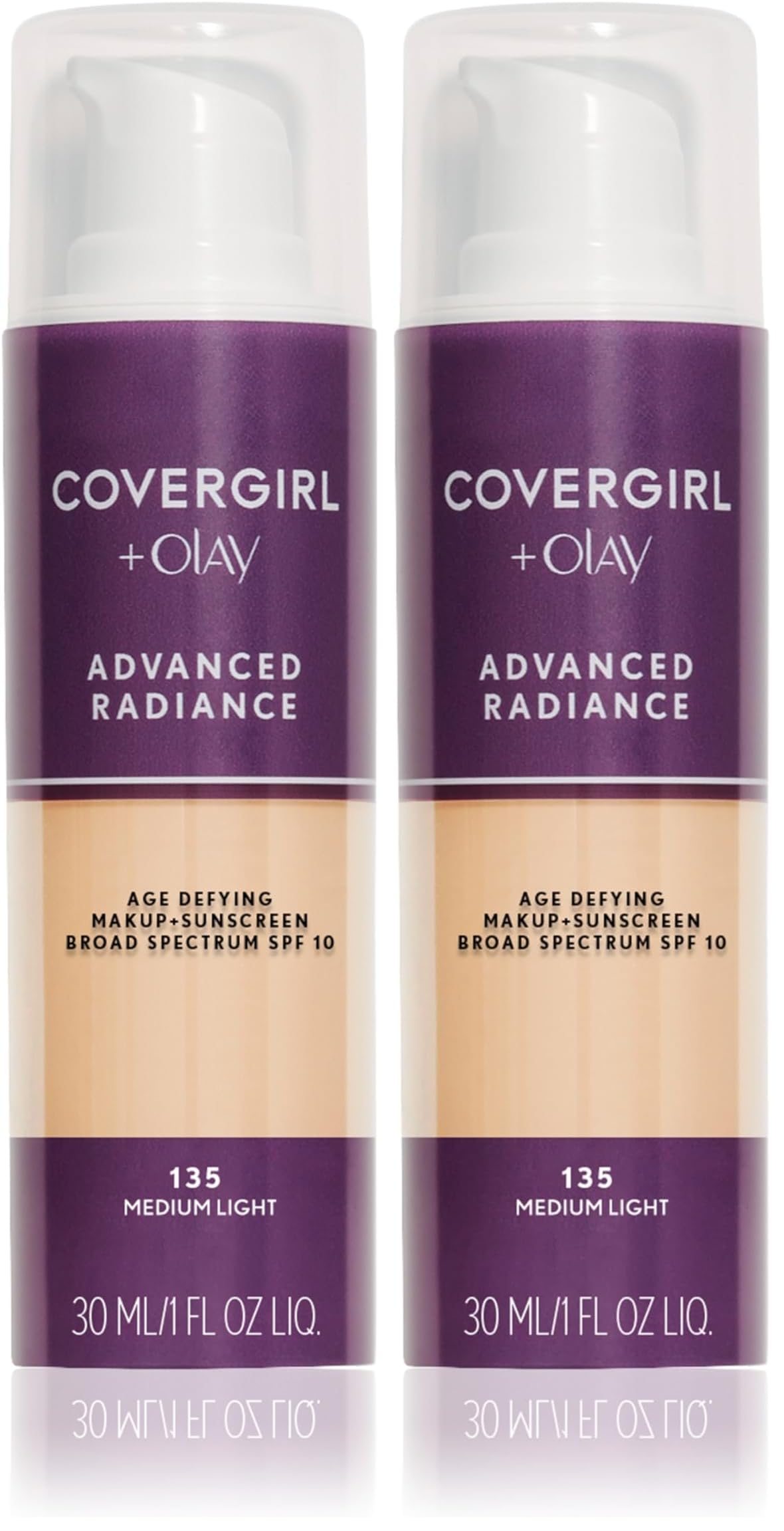 COVERGIRL Advanced Radiance Age-Defying Foundation Makeup, Classic Beige, 1 oz (Packaging May Vary)-COVERGIRL Advanced Radiance Age-Defying Foundation Makeup, Classic Beige, 1 oz (Packaging May Vary)