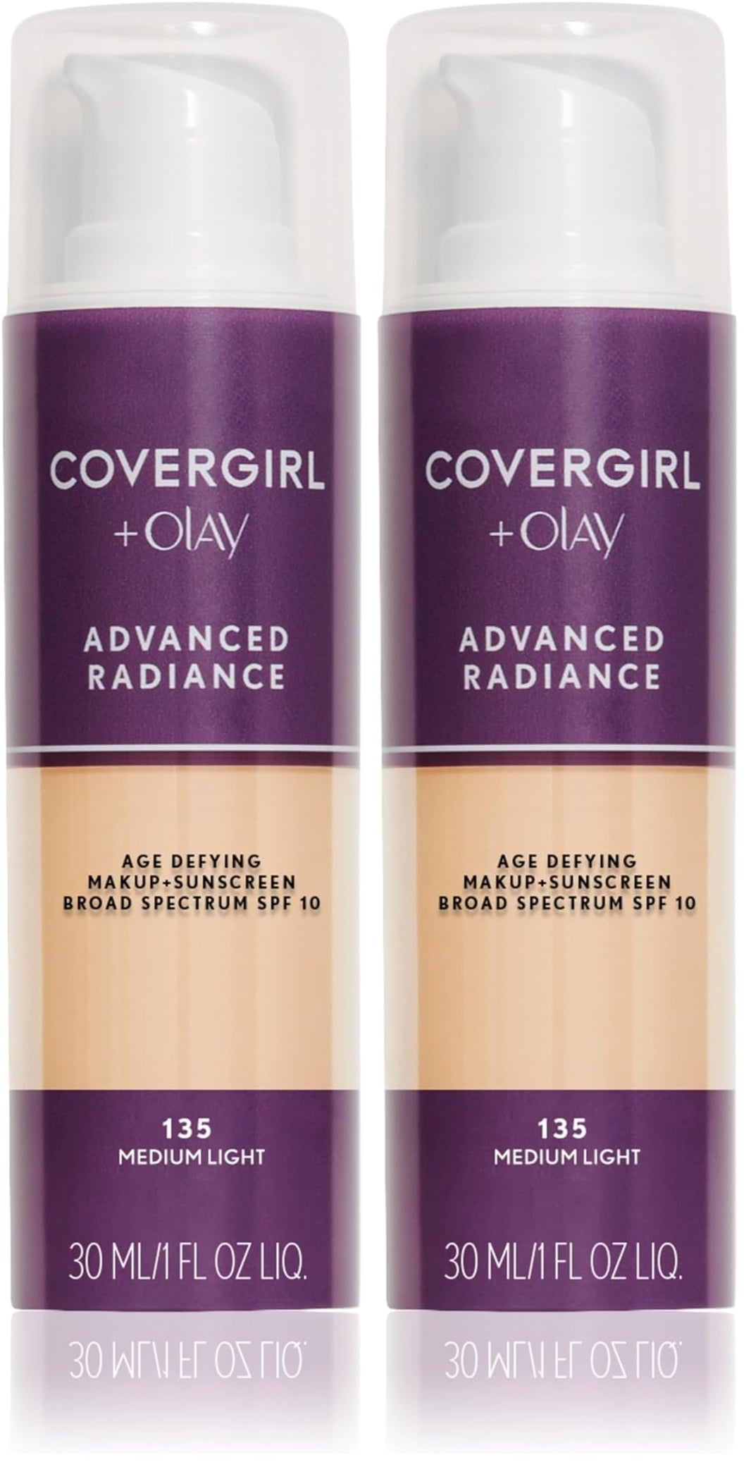 COVERGIRL Advanced Radiance Age-Defying Foundation Makeup, Classic Beige, 1 oz (Packaging May Vary)-COVERGIRL Advanced Radiance Age-Defying Foundation Makeup, Classic Beige, 1 oz (Packaging May Vary)