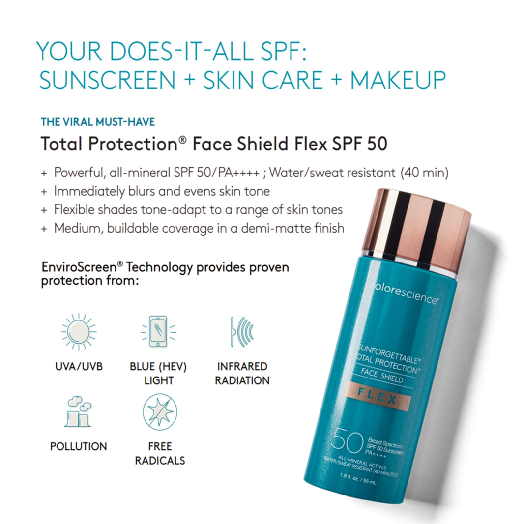 Colorescience Total Protection Face Shield Flex SPF 50, 1.8 fl. oz.-Colorescience Total Protection Face Shield Flex SPF 50, 1.8 fl. oz.