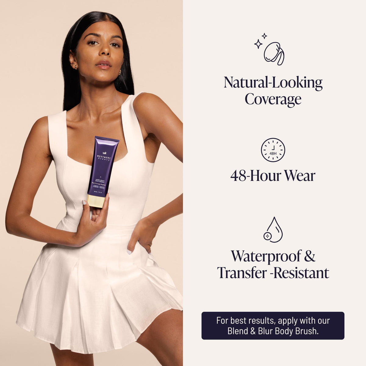 Westmore Beauty Body Coverage Perfector – Waterproof Leg & Body Makeup/Bronzer For Women - Best Tattoo Cover Up Makeup & Tattoo Concealer - 3.5 Oz Natural Radiance-Westmore Beauty Body Coverage Perfector – Waterproof Leg & Body Makeup/Bronzer For Women - Best Tattoo Cover Up Makeup & Tattoo Concealer - 3.5 Oz Natural Radiance
