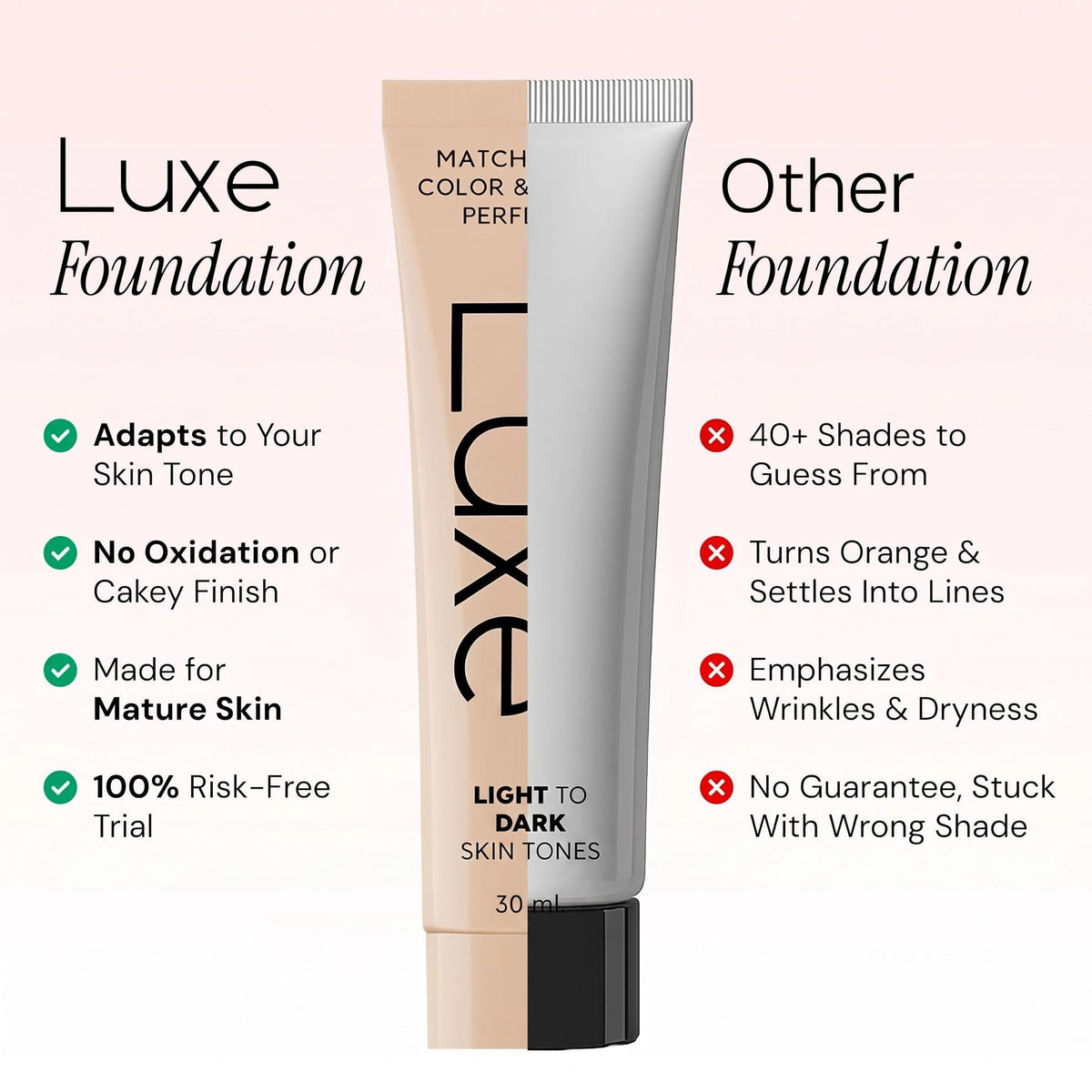 Luxe Color Changing Foundation – Medium-Luxe Color Changing Foundation – Medium