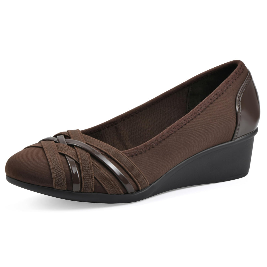 Cliffs by White Mountain Women's Bowie Cushioned Ballet Wedge Heel-Cliffs by White Mountain Women's Bowie Cushioned Ballet Wedge Heel