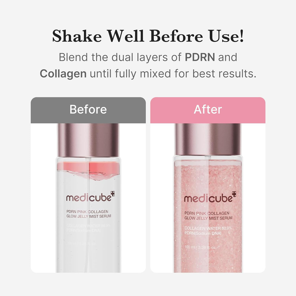 Medicube PDRN Pink Collagen Glow Jelly Mist Serum-Medicube PDRN Pink Collagen Glow Jelly Mist Serum