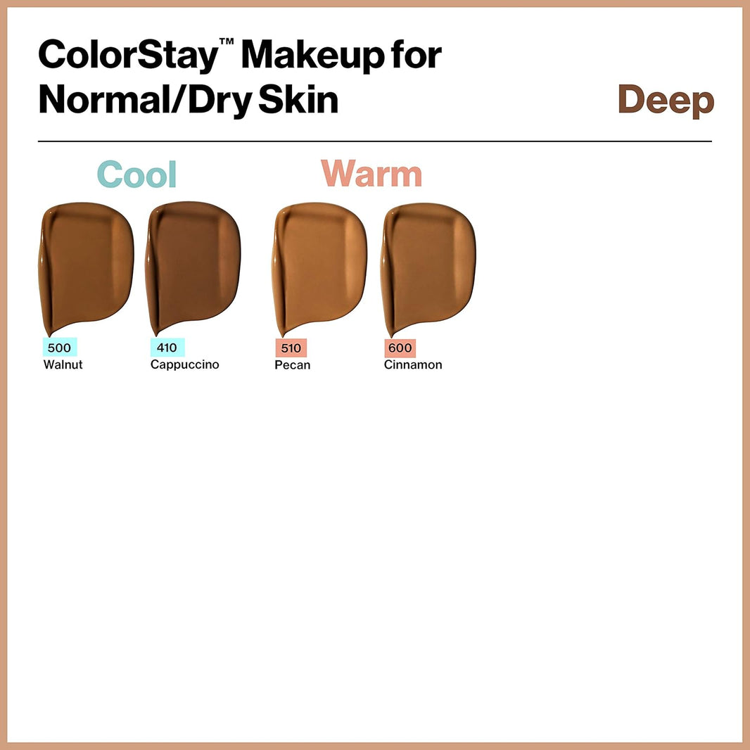 Revlon Liquid Foundation, ColorStay Face Makeup for Normal & Dry Skin, SPF 20, Longwear Medium-Full Coverage with Natural Finish, 240 Medium Beige, 1 Fl Oz-Revlon Liquid Foundation, ColorStay Face Makeup for Normal & Dry Skin, SPF 20, Longwear Medium-Full Coverage with Natural Finish, 240 Medium Beige, 1 Fl Oz