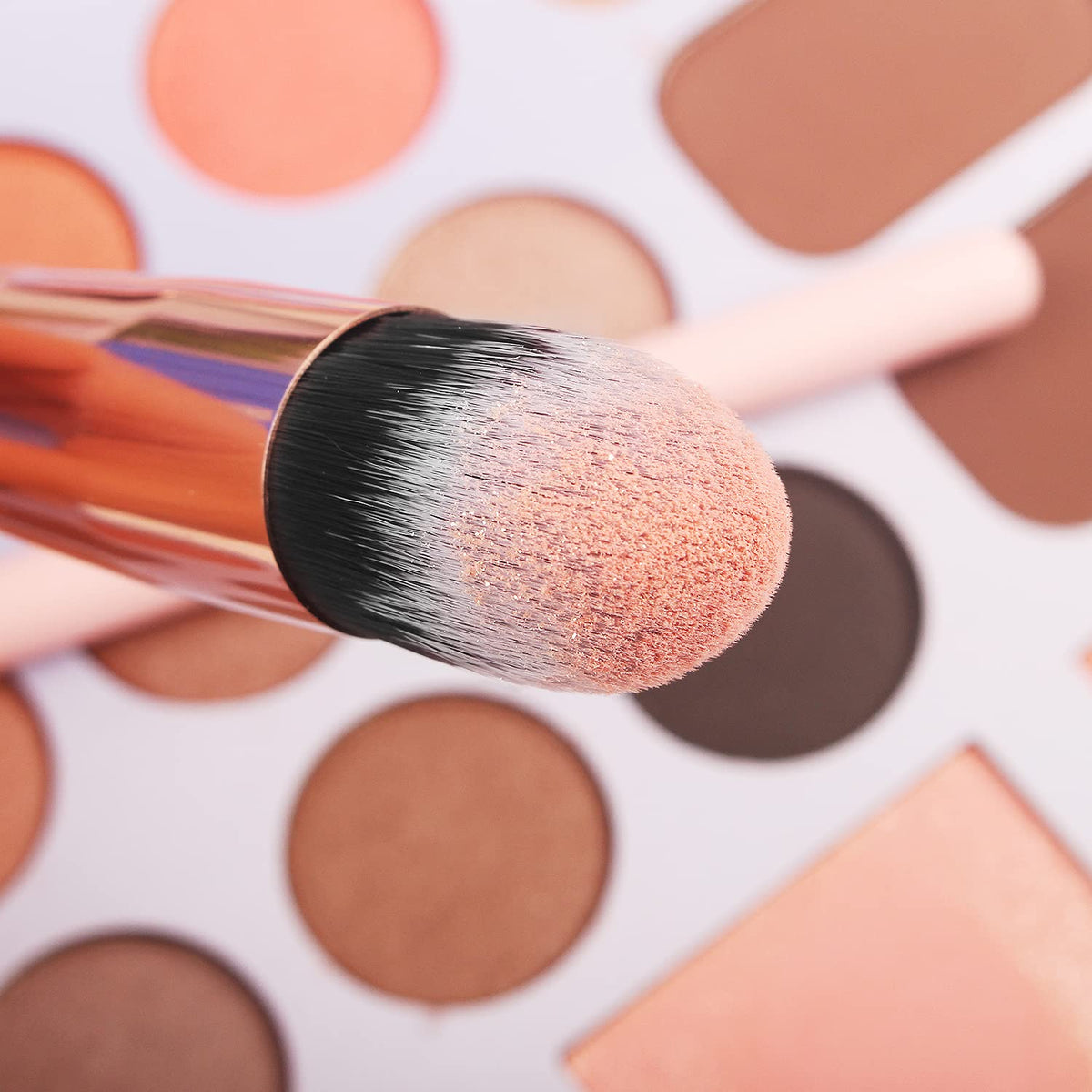 Real Perfection Makeup Brush Set 16 Pcs with 1 Eyebrow Razor Premium Synthetic Foundation Powder Concealers Eyeshadow Blush Makeup Brushes Make up Brushes Kit (Pink)-Real Perfection Makeup Brush Set 16 Pcs with 1 Eyebrow Razor Premium Synthetic Foundation Powder Concealers Eyeshadow Blush Makeup Brushes Make up Brushes Kit (Pink)