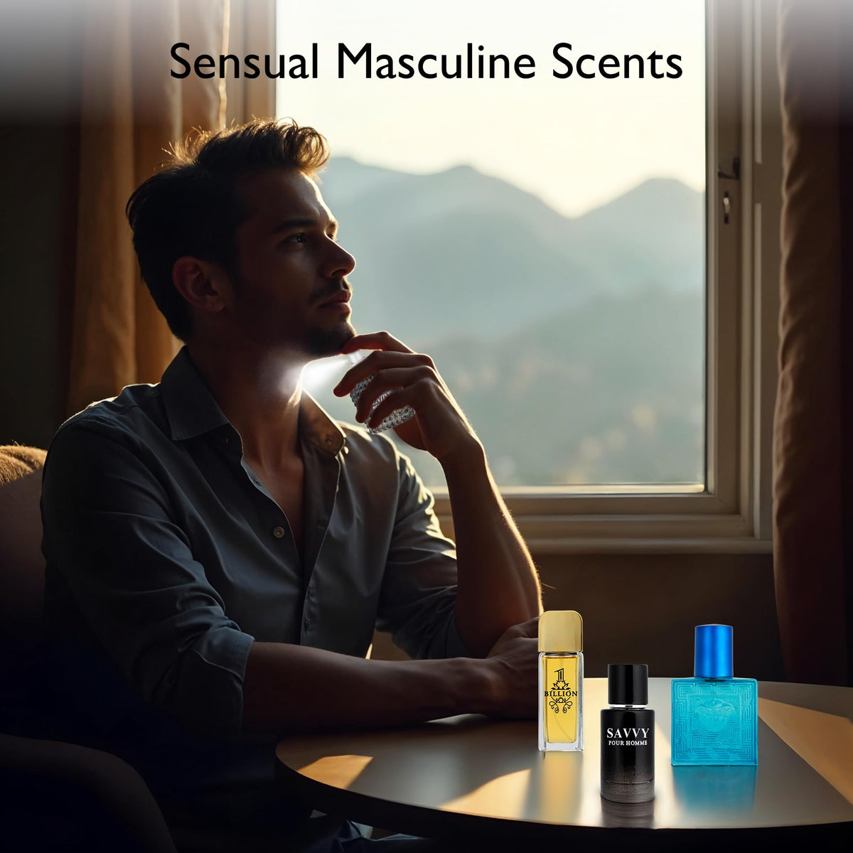 Signature Scent 4-Piece Mini Fragrance Set for Men Includes Savvy/1 Billion/Verse/Valentine Collection of Woody, Spicy, Citrus & Aromatic Fragrance Non-Irritating Ingredient Each One in 30ml Bottle-Signature Scent 4-Piece Mini Fragrance Set for Men Includes Savvy/1 Billion/Verse/Valentine Collection of Woody, Spicy, Citrus & Aromatic Fragrance Non-Irritating Ingredient Each One in 30ml Bottle