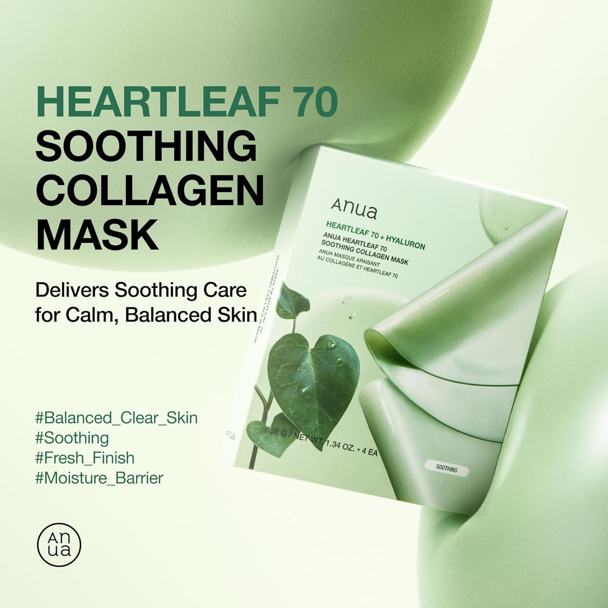 Anua Heartleaf 70 Soothing Collagen Mask-Anua Heartleaf 70 Soothing Collagen Mask