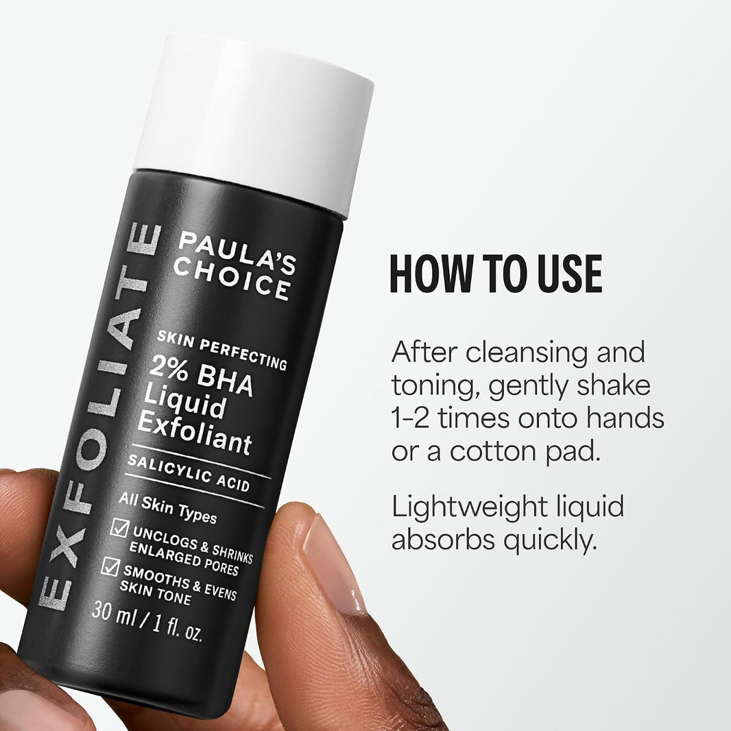 Paula's Choice SKIN PERFECTING 2% BHA Liquid Exfoliant with Salicylic Acid, Facial Polish for Pores, Wrinkles & Fine Lines, Suitable for Blackhead-Prone Skin, Fragrance-Free-Paula's Choice SKIN PERFECTING 2% BHA Liquid Exfoliant with Salicylic Acid, Facial Polish for Pores, Wrinkles & Fine Lines, Suitable for Blackhead-Prone Skin, Fragrance-Free