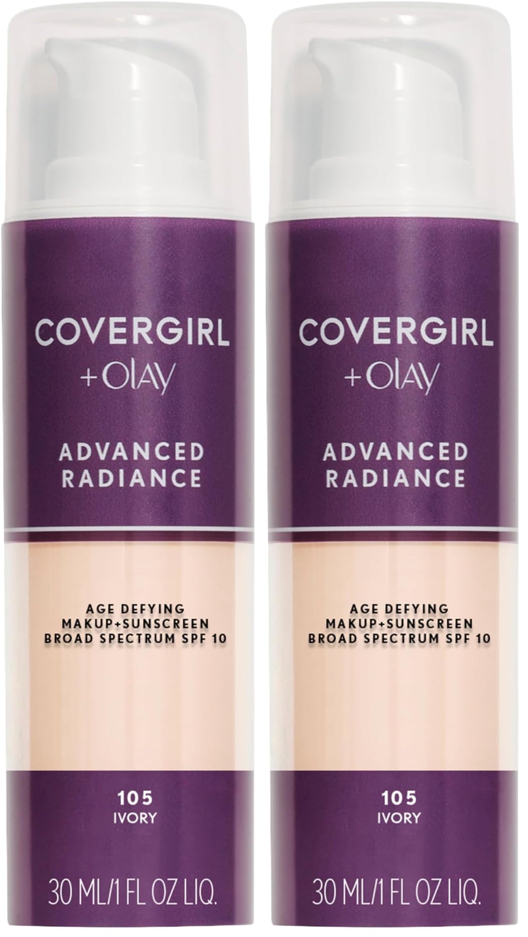 COVERGIRL Advanced Radiance Age-Defying Foundation Makeup, Classic Beige, 1 oz (Packaging May Vary)-COVERGIRL Advanced Radiance Age-Defying Foundation Makeup, Classic Beige, 1 oz (Packaging May Vary)