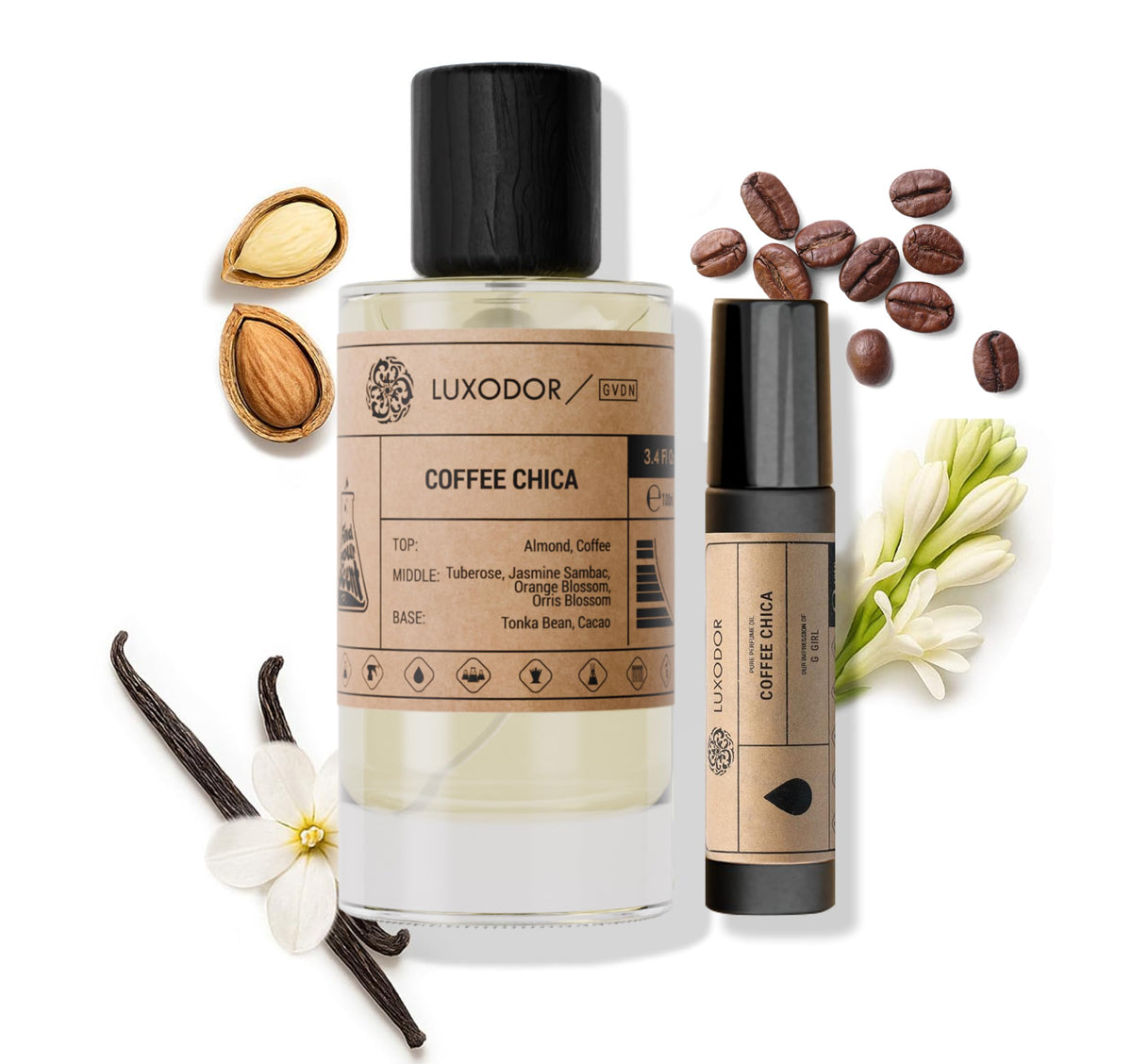 Inspired by Y S.L's B.lack O.pium 3.4 fl. oz (100ml) Damascus Poemy with Pheromone Roll-On Oil 10 ml | Women’s Dupes Fragrances | Long Lasting Perfume Vanilla for Women | Womens Perfume-Inspired by Y S.L's B.lack O.pium 3.4 fl. oz (100ml) Damascus Poemy with Pheromone Roll-On Oil 10 ml | Women’s Dupes Fragrances | Long Lasting Perfume Vanilla for Women | Womens Perfume