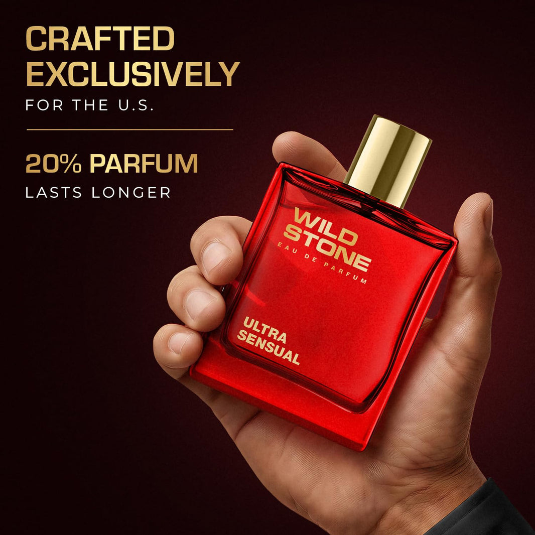 Wild Stone Ultra Sensual Eau De Parfum | 3.38oz,100 ml | Luxury EDP Perfume for Men | Intense Long Lasting Premium Fragrance| 100% Liquid Scent-Wild Stone Ultra Sensual Eau De Parfum | 3.38oz,100 ml | Luxury EDP Perfume for Men | Intense Long Lasting Premium Fragrance| 100% Liquid Scent