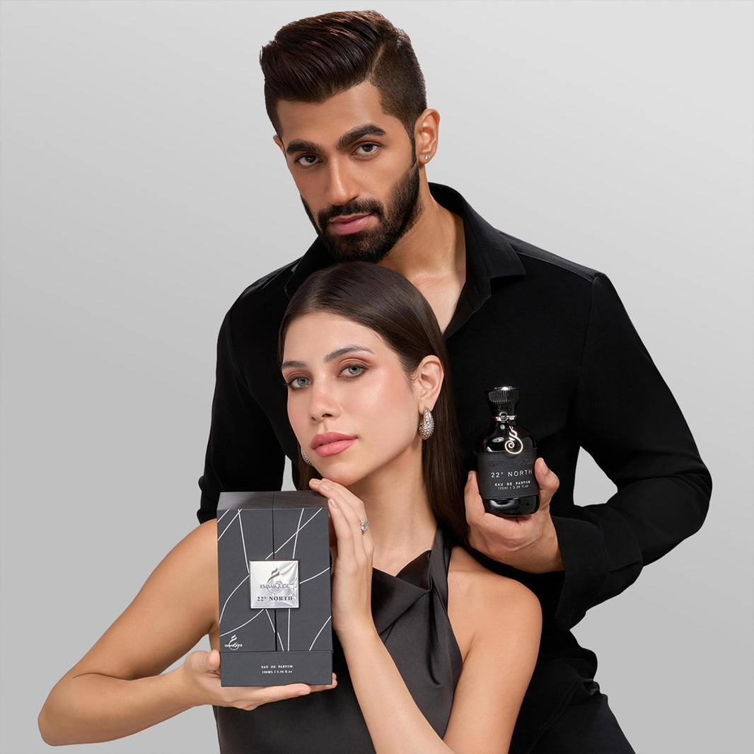 EMBAROUGE 22° North Eau De Parfum | Long Lasting Luxury Perfume for Men & Women | Inspired by French Perfumery | 100ml-EMBAROUGE 22° North Eau De Parfum | Long Lasting Luxury Perfume for Men & Women | Inspired by French Perfumery | 100ml